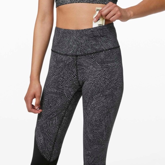 Lululemon Speed Wunder Tight *Asym Free Spirit Ice Grey Black / Black - Picture 6 of 12